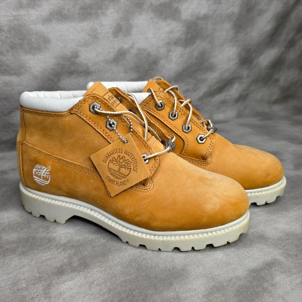 Timberland Nellie Chukka Boots Waterproof #23346 Wheat Womens Sz 6.5 *READ‎